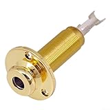 Zuverlässige Akustik-E-Gitarren-Buchse mit 6 35-mm-Klinkensteckern und einfachen Installationsmerkmalen für Musiker (Gold)