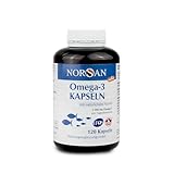 NORSAN Premium Total Omega 3 Kapseln hochdosiert 120 Stück / 1.500mg Omega 3 pro Portion/Omega 3 Kapseln mit 707mg EPA & 368mg DHA/Fischöl Kapseln aus nachhaltigem Wildfang