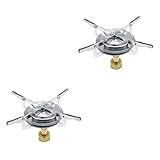 Supvox 2St Tragbarer kleiner quadratischer Kocher Ofen Propan Zelt Grube wiederaufladbar Laterne tragbarer gaskocher portable gas stove reisekocher Herdbrenner im Freien Grillherd Kupfer
