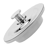 Ipetboom Edelstahl Badewannenstöpsel mit Gummidichtung Auslaufsicherer Ablaufstopfen für Bad Küche Waschbecken und Waschbecken Schnelle Installation Kompatibel