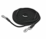 AMKA Doppellonge, schwarz Doppel Longe Longierleine 16 Meter