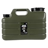 Yardwe Outdoor Wasserspeicherbehälter Großer Pe Wasserkanister für Camping Auto Wasserhalter Tragbarer Faltbehälter für Wasserspeicherung Militärgrün