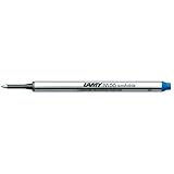 LAMY 1225078 M 66 Mine 821 – Tintenroller-Mine aus Metall in der Farbe Blau für LAMY Tintenroller ohne Kappe – Strichbreite B