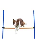 TRIXIE Hunde Agility Hürde – Agility-Ausrüstung für Hunde mit höhenverstellbarer Querstange, Trainingsausrüstung für Hunde ideal für Anfänger & Fortgeschrittene 123 x 115 cm - 3270