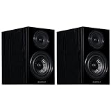 Wharfedale Diamond 12,2 16,5 cm 2-Wege-Bücherregal-Lautsprecher, 2 Stück, Schwarz