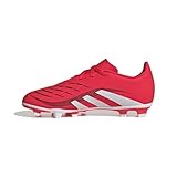 adidas Unisex Kinder Predator Club Firm Multi Ground Football Boots Kids Fußballschuhe, Lucid Red/Cloud White/Core Black