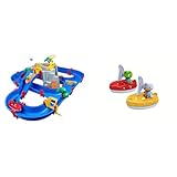 AquaPlay - Wasserbahn Set Bergsee - 42-teiliges Spieleset mit Bergsee, Wasserfall und geheimer Höhle & 2 Segelboote + 2 Figuren - Zubehör Wasserbahnen oder für die Badewanne