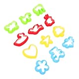 ERINGOGO 12 Stück Teiliges DIY Farbige Knetformen Set Tonwerkzeuge Bunte Knetmold Formen Tiermotive Kreatives Basteln Fördert Feinmotorik Und Vorstellungskraft