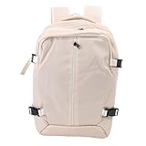 NOENNULL Vakuumkomprimierung Rucksack für Reisen Erweiterbares Wasserdicht Nass Trockener Trennung mit Dem Rucksack mit Laptop -Lock -Lock -Weekender -Rucksack für Geschäftsreisen auf (Beige)