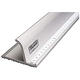 Victor Bar Schneidelineal 50cm aus Aluminium Profi-Ausführung rutschsicher - Metall Lineal - Aluminium Lineal 50cm - Schneidelineal mit Stahlkante - Stahllineal 500mm - Schneiderlineal