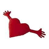 IKEA FAMNIG HJÄRTA Kissen - Herz mit Armen - rot - 40x101 cm