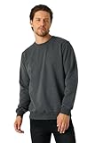 COMEOR Sweatshirt Herren Pullover Ohne Kapuze (Dunkelgrau L)