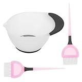 LALADEFIEE Professionelles Haarfärbeset Weißer Färbepinsel und Schüssel Langlebig für Salon und DIY anwendung Praktisches Haarfärbezubehör für Präzises Auftragen und Einfache Zufällige Farbe