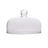 CSQ-Platte Klarglasabdeckung, Restaurant Platten-Abdeckung Multifunktionsobstteller Abdeckung Käse-Platte Abdeckung Dessert Tabellenanzeige Platten-Abdeckung Leicht (Size : 26cm)