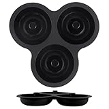 Generisch Silikon-Backblech – Donut-Form, hitzebeständige für die Dessertzubereitung, wiederverwendbarer Becher mit Heißluftfritteuse, Küchenzubehör, Kuchenhalter für Keksfrühstück und Bäckertreffen