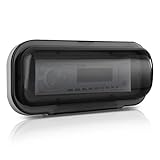 Pyle Marine Radio Schutzschild – 1 Din Radio wasserdichte Abdichtung kompatibel mit JBL Radio & JBL Lautsprecher, Sony Lautsprecher & Sony Radio, Bose Lautsprecher & Co. Blende Outdoor Radio Weiß