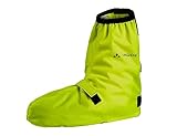 VAUDE Bike Gaiter - Wasserdichte Fahrradüberschuhe mit Reflektoren in gelb | Regenschutz Gamaschen für Fahrradfahrer | Verstellbare Klettbefestigung | Inklusive praktischer Aufbewahrungstasche