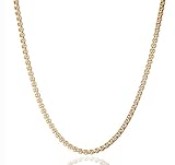 AFSTALR Herren Damen Edelstahl Gold kette Halskette Venetian link kette link collier 3mm-45cm box Kette für Männer Schmuck Link Chain Gold