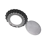 BEBEMOKO 2 Stück Brotbackmatte, riesige Muffinform, Kuchenform mit Deckel, einzelne Kuchenformen, Mini-Käsekuchenformen, Tartemaschine, Mini-Kuchenform, Cupcake-Mini-Kuchenformen, quadratisch, Schwarz