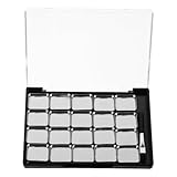 HONITANO Leere Magnetische Lidschattenpalette mit Magnetischen Fächern und Pinsel Stabiler Schwarzer Eyeshadow Tray Wiederverwendbar Make Up Aufbewahrungsset für Reisen und
