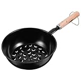 IWOWHERO Holzkohlegrill Für Den Außenbereich Kaminanzünder Aus Holzkohle Grill Anzündkamin Kaminanzünder Für Camping Kohlebrenntopf Camping-brennerpfanne Kaminanzünderbehälter Eisen Black