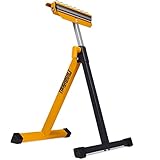 ToughBuilt – Rollenständer/Stütze 3-in-1 – verstellbare Erweiterung für Gehrungssäge, lässt sich zur Lagerung flach zusammenklappen, spezielle, standfeste und sichere Füße – (TB-S210-DE)