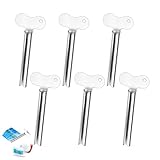 6 Stück Tubenquetscher Für Alle Tube, Tubenausdrücker, Tubenpresse, Toothpaste Squeezer, Edelstahl Zahnpasta Tubenpresse, für Alle Tuben Zahnpasta Haargel Handcreme Kosmetik(Silber)