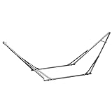 Outsunny Hängemattengestell für Hängematte, Faltbarer 2-in-1 Hängemattenständer, Kleiderständer für Terrasse, Garten, Hof, bis 120 kg Belastbar, Stahl, 290 x 92 x 88cm