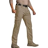 PODOLIXIA Cargohose Herren Lang Outdoor Hosen für Herren Cargo Hosen Utility-Taschen Outdoorhose Arbeitshosen Männer Taktische Hose Elastischer Bund Freizeit Sweatpants für Wander Camping Trekking