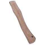 Sosoport Ersatzstiel aus Karbonisiertem Quercus Acutissima Holz 27cm Campingaxtgriff mit Tigerkopf Design Robust und Langlebig für Professionelle Holzbearbeitung