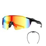Hogvinnatil Fahrrad Sonnenbrille | Outdoor Allwetter Sportbrille | Leichtgewichtige Unisex-Sportbrillen Für Radfahren Angeln Bergsport Outdooraktivitäten