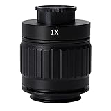 BuyWeek Mikroskop Objektiv Adapter, 1X 38 mm C-Mount Objektivadapter Trinokularer Stereomikroskoptubus(1X)
