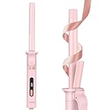 Revolutionärer Automatischer Rotierender Lockenstab, LONG Barrel Professioneller Lockenstab für kleine Locken, 19MM Keramiktrommel mit Arganöl und Keratin, 9 Heizstufen, Rosa