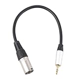 CORHAD Stereo Klinkenstecker zu Xlr Männlich Audio Adapterkabel Abgeschirmtes Verstärker Lautsprecherkabel Kompatibel mit Mikrofonen und Mischpulten Korrosionsbeständige Goldkontakte