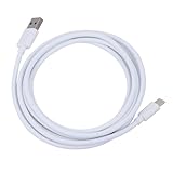 CAXUSD 1 Stück Weißes Typ C Ladegerät Schnellladekabel Für Telefone Aluminiumfolie Erdungskabel Typ C Kabel Schnellladekabel Schnellladung Vorbereitet Von