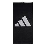 adidas Unisex Brand Stripes Towel, Black/White, S