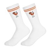 Aperol Socken , Aperol Geschenk Tennissocken Damen 35-38, Socken Herren 43-46, Weihnachten Lustige Socken Geschenk für Frauen, Weiße Baumwolle Socken, Unisex mit Cocktail Motiv Crew Socks Accessoires