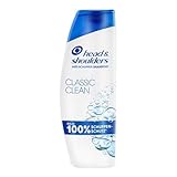 Head & Shoulders Classic Clean Anti-Schuppen-Shampoo 300ml Zur Täglichen Anwendung, Bis Zu 100 Prozent Schuppenschutz, Klinisch Getestet, Für Jeden Haartyp