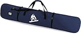 normani Snowboardtasche Snowboardbag dopplet gepolsterter Board Bag - 166 cm Länge mit integriertes Adressfeld und Schultergurt Farbe Navy