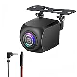 Epronic 4 Pin Rückfahrkamera für Tragbare Autoradio Carplay 2.5mm Jack Autokamera Unterstützung Spiegelbild AHD 1080P Wasserdicht Rückfahrkamera mit 23 Ft 4 Pin 2.5mm Stecker