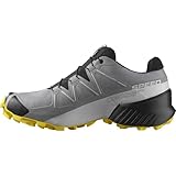 Salomon Herren Speedcross Gore-tex Trailrunning-Schuhe, Sharkskin Black Lemon, 44 2/3 EU