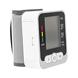 WRITWAA Handgelenksblutdruckmesser Handgelenk Maschine Blutdruckmessgerät Tragbar Manschetten Abs