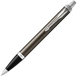 PARKER 1975644 Kugelschreiber IM Dark Espresso CT, mittlere Spitze, auf Ölbasis, in Geschenkbox