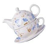 Ciieeo Keramik Teeset mit und Tassen Hitzebeständig Langlebig Dekoratives Chinesisches Tee Service Geeignet für Zuhause und Reise Teiliges Kreatives Teegeschirr Set