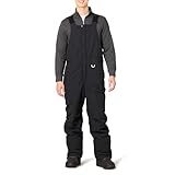 Amazon Essentials Herren Wasserabweisender isolierter Schneelatzoverall, Schwarz, M