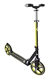 muuwmi Aluminium Scooter Pro – Tretroller, 215 mm, ABEC 7, für Kinder und Erwachsene, GS-geprüft, höhenverstellbar, Lime