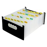 Ordner Orgel aktenkoffer aktentaschen Dokumentenhalter dokumenten ordner Belegordner Datei Taschenmappen aus Papier mehrlagige Ordnertasche kleiner Dokumentenordner Plastik Black HYTROVE