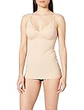 Skiny Damen Spaghettiskjorte til kvinder aftagelige Puder mikro Essentials Unterhemd, Beige, 40 EU