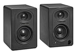 Samson MediaOne MX3BT Lautsprecher mit Bluetooth, Stereo 1/4 TRS und 1/8 Aux Eingänge, 2-Pol EQ