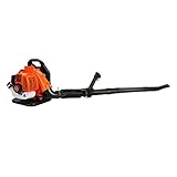 Laubbläser, 2 Takt Rucksack Benzin Laubbläser, Starke Windkraft, leistungsstarkes Mehrzweck Gartengerät für die Rasenpflege, laubsammler fahrbar, effizient als Schneefräse für die Winter (A)